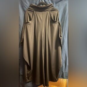 Halara Mid Rise Pockets Draped Wide Leg Casual Pants